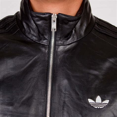 Adidas originals leather jacket